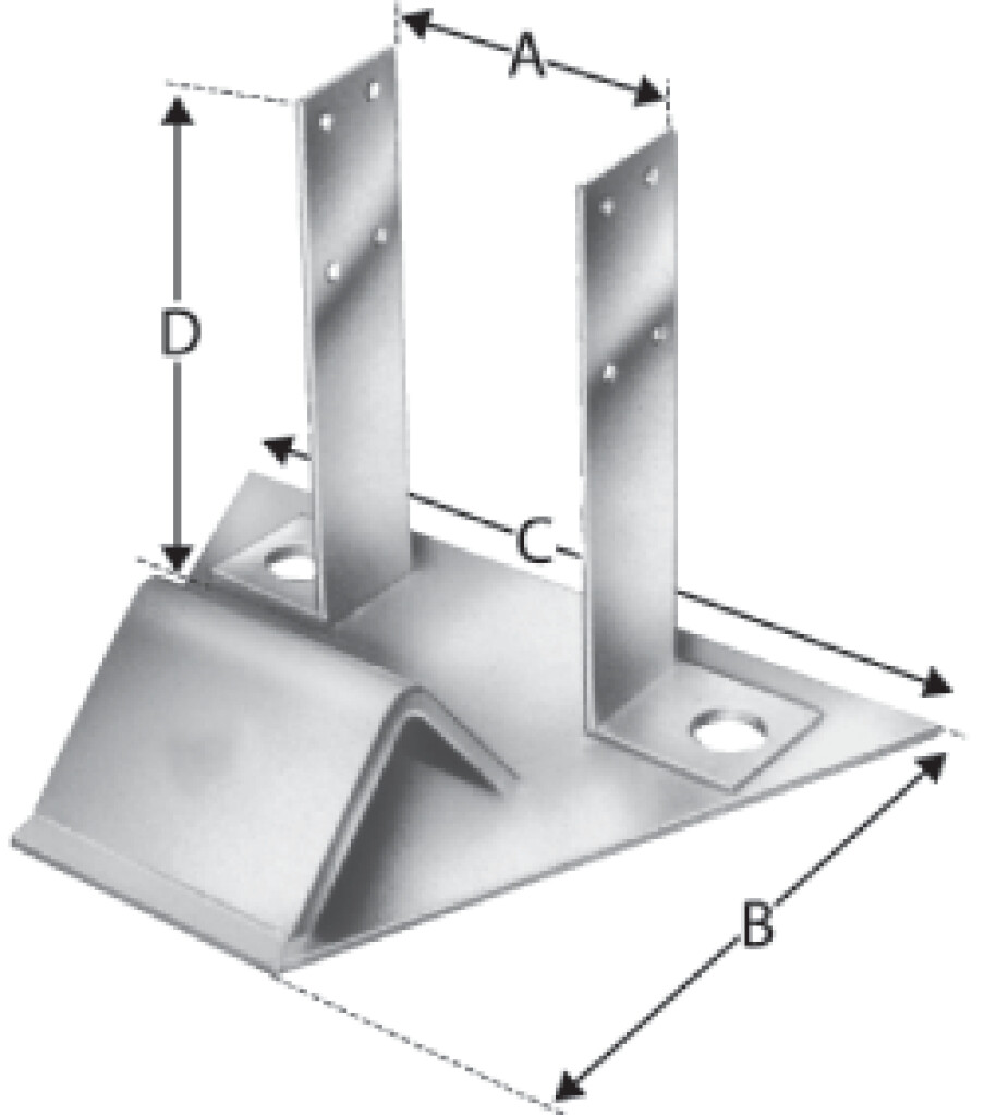 Sparrenhalter  B 100 SHB100G-B